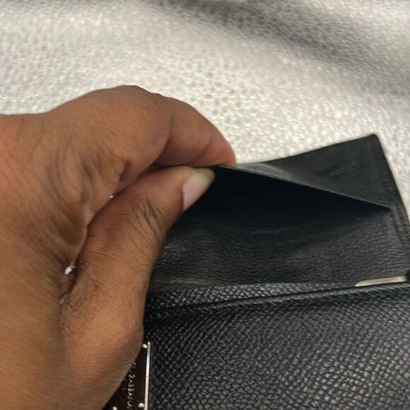 Dolce & Gabbana Foldover Key Holder Card Case Black Leathe Luxury Minimalist - Picture 6 of 11